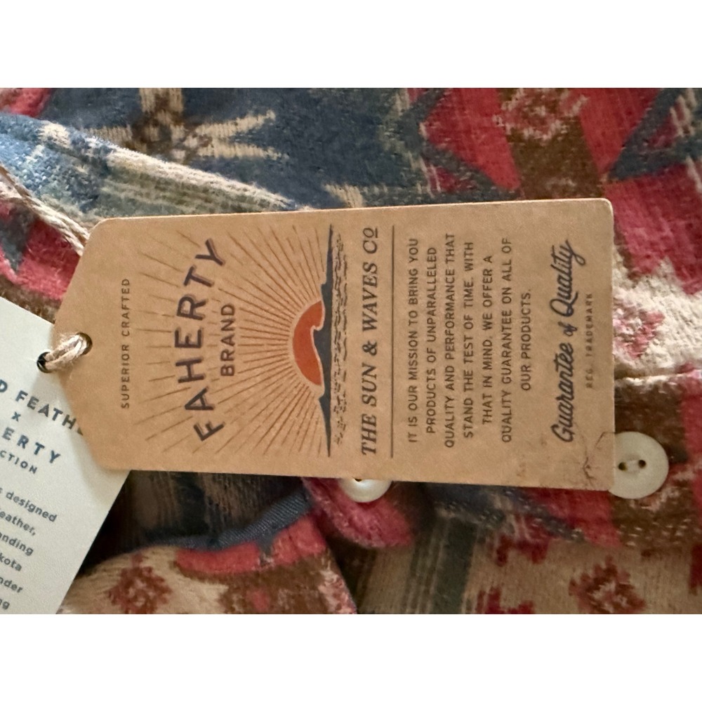 Faherty Canyon Overshirt x Doug Good Feather Artist Series XL - Picture 7 of 11